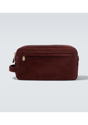 Brunello Cucinelli Suede toiletry bag