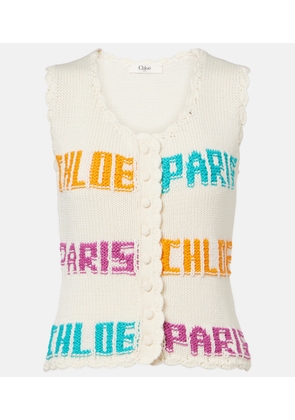 Chloe Crocheted cotton top