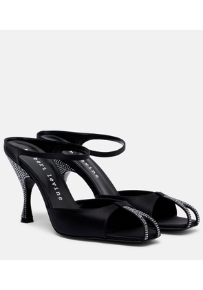 Herbert Levine Hidden Gem embellished satin mules