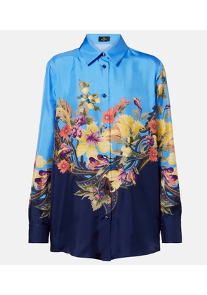 Etro Floral silk shirt