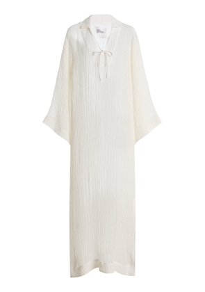 Lisa Marie Fernandez Linen-Blend Maxi Tunic Caftan - Moda Operandi