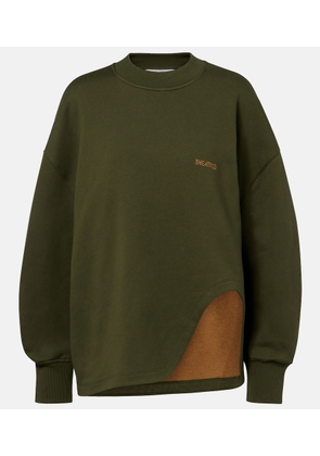 The Attico Oversized cotton jersey sweatshirt