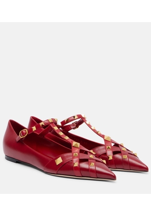 Valentino Garavani Studdy leather ballet flats