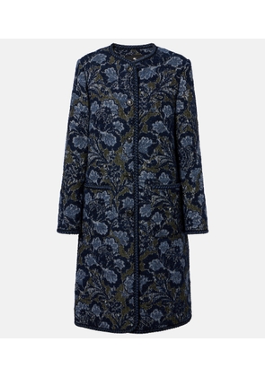 Etro Cotton and wool-blend jacquard coat