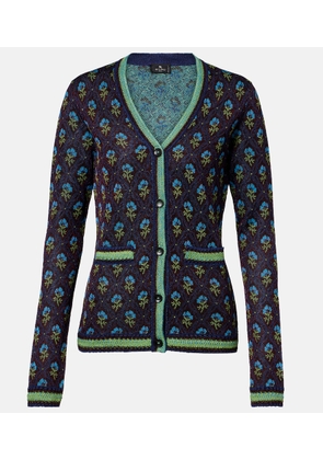 Etro Floral jacquard cardigan