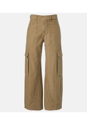 Citizens of Humanity Thassos cropped cotton twill cargo pants