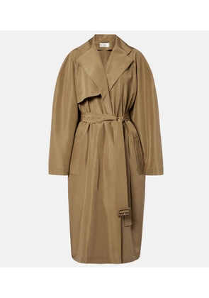 The Row Amapola silk trench coat