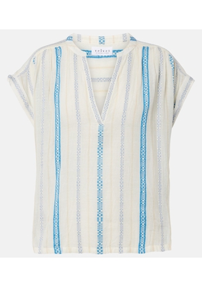 Velvet Tallula cotton jacquard top