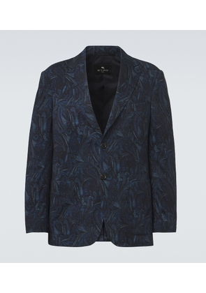 Etro Paisley wool-blend jacquard blazer