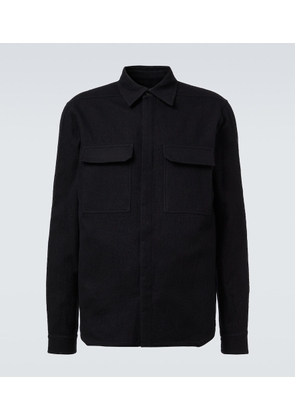 Rick Owens Work cotton and wool flannel shirt