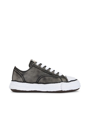Maison MIHARA YASUHIRO Peterson23 Original Sole Vintage Leather Low -Top Sneaker in Black - Black. Size 41 (also in 42, 43, 44, 45).