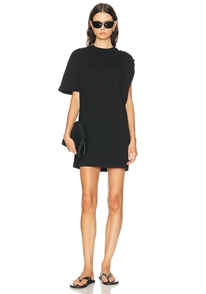AGOLDE Roma Dress in Black - Black. Size L (also in M, S, XL, XS).