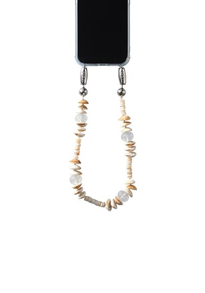 Ossa Stone & Pearl Wristlet in Natural - Cream. Size all.