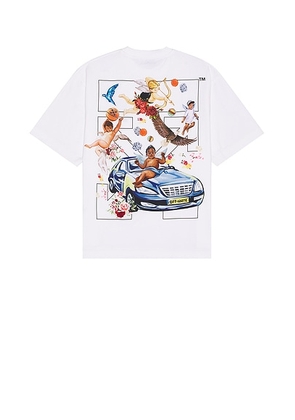 OFF-WHITE Fresco Arrow Skate Short Sleeve Tee in White & Black - White. Size S (also in ).
