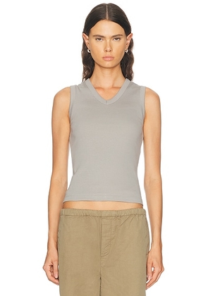FLORE FLORE Jill Tank Top in Mouse - Grey. Size L (also in M, S, XS).