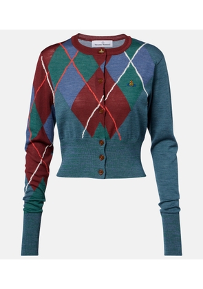 Vivienne Westwood Argyle wool and cotton cardigan