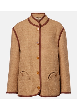 Blaze Milano Curly cotton and linen-blend jacket