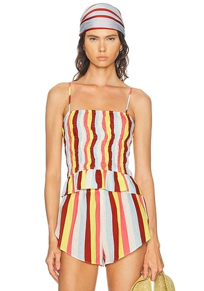 Solid & Striped The Delta Top in Symi Stripe - Multi. Size XS (also in S, M).