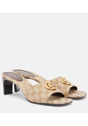 Gucci Marmont Double G GG canvas mules