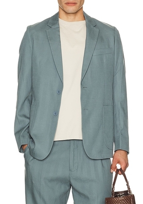 Percival Lyocell Regular Blazer in Slate Blue - Blue. Size 36 (also in 38, 42).