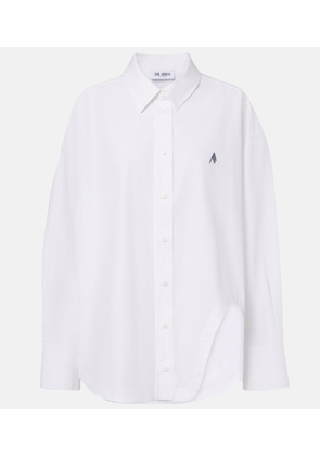 The Attico Asymmetric cotton poplin shirt