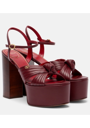 Valentino Garavani Crasher VLogo leather platform sandals