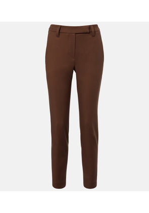 Brunello Cucinelli Cotton-blend slim pants