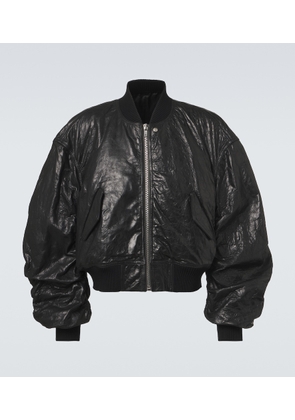 Rick Owens Secchia Flight leather bomber jacket