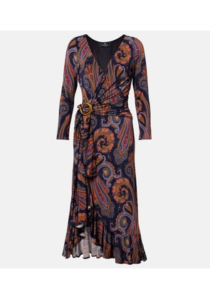 Etro Paisley wrap dress