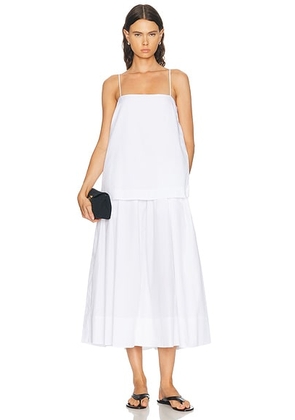 House of Dagmar Cotton Strap Dress in White - White. Size 40 (also in 32, 34, 38).