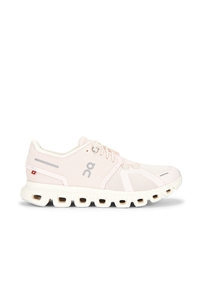On Cloud 6 Sneaker in Salt & Gardenia - Pink. Size 7.5 (also in 5, 5.5, 6, 6.5, 7, 8, 8.5, 9, 9.5, 10).