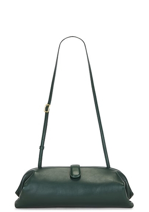 Bottega Veneta Lauren 1979 Clutch in Alpine Green & Brass Vibrato - Green. Size all.