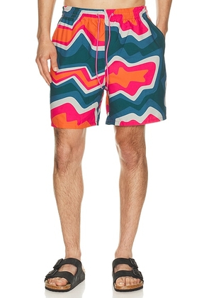 By Parra Gem Stones Swim Shorts in Pink - Multi. Size L (also in S, M, XL/1X, XXL/2X).