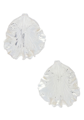 Cult Gaia Iris Earring in Antique Silver - Metallic Silver. Size all.