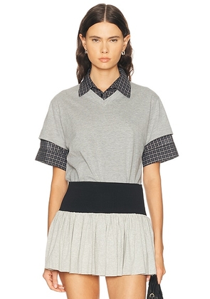 Gimaguas Mauri Polo Top in Grey - Grey. Size M (also in XS, S, L).