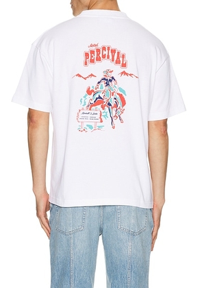 Percival Dexter Oversized Tee in White - White. Size M (also in L, S).
