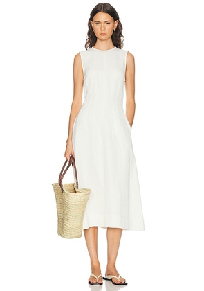 TWP Crewneck Dress in Bone - White. Size 4 (also in 2, 6, 8).
