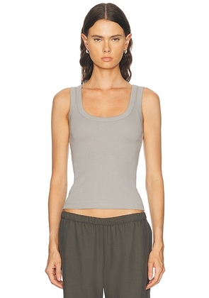 FLORE FLORE Hillie Tank Top in Mouse - Grey. Size XS (also in S, M, L, XL).