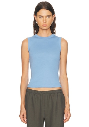 FLORE FLORE Esme Tank Top in Baby Blue - Baby Blue. Size M (also in XS, S, XL).