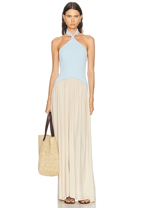 Solid & Striped The Jordan Dress in Seabreeze Dune - Baby Blue. Size M (also in L).