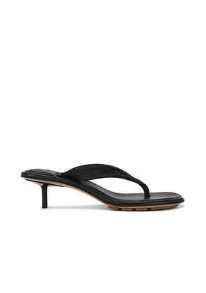 Bottega Veneta Bassam Sandal in Black - Black. Size 36 (also in ).