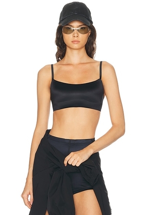 NikeSKIMS Shine Scoop Cami Bra in Obsidian - Black. Size XS (also in M, L, XL, S).