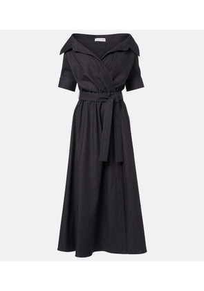 Altuzarra Lydia wrapped denim midi dress