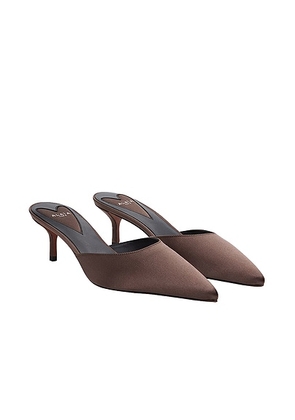 ALAÏA Le Coeur Mule in Marron Fonce - Brown. Size 36 (also in 40).