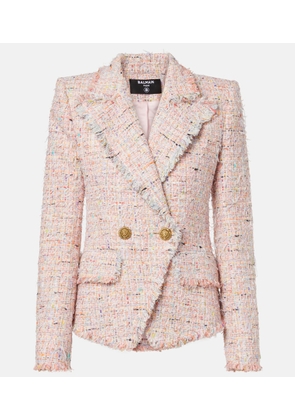 Balmain Double-breasted tweed jacket