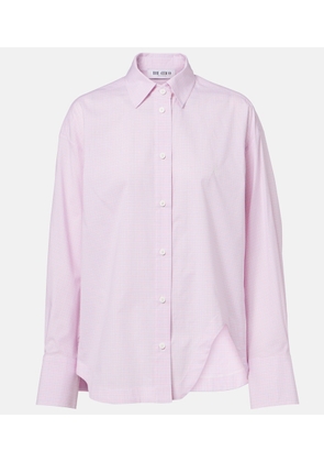 The Attico Diana oversized checked cotton shirt