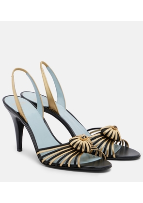 Valentino Garavani Cour Royal leather slingback sandals