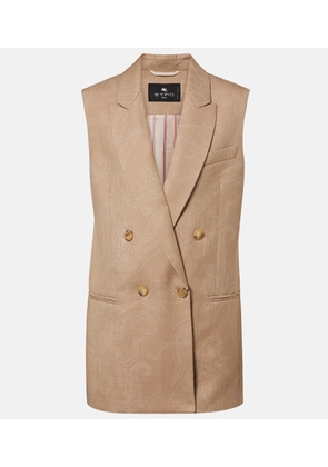 Etro Wool jacquard vest