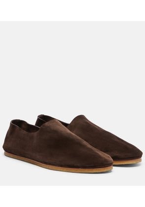 The Row Perrick suede ballet flats