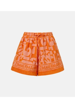 Zimmermann Solstice cotton terry shorts